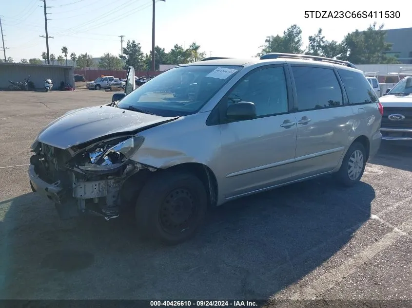 5TDZA23C66S411530 2006 Toyota Sienna Le