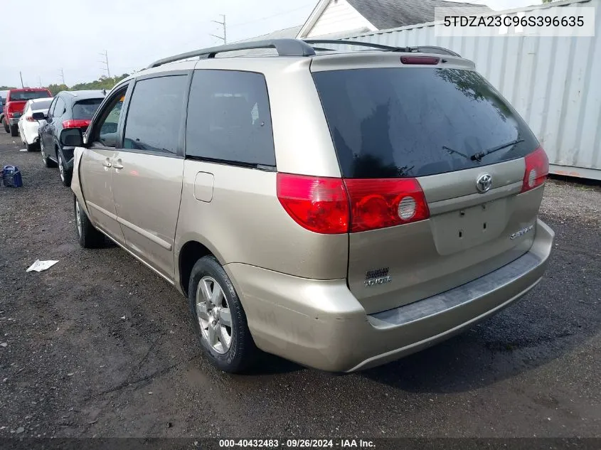 5TDZA23C96S396635 2006 Toyota Sienna Ce/Le