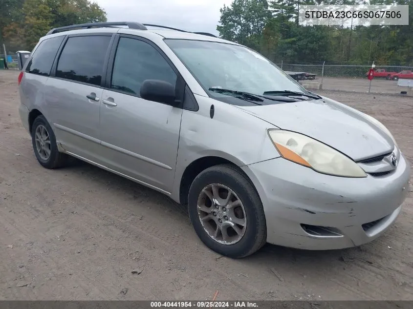 5TDBA23C66S067506 2006 Toyota Sienna Le