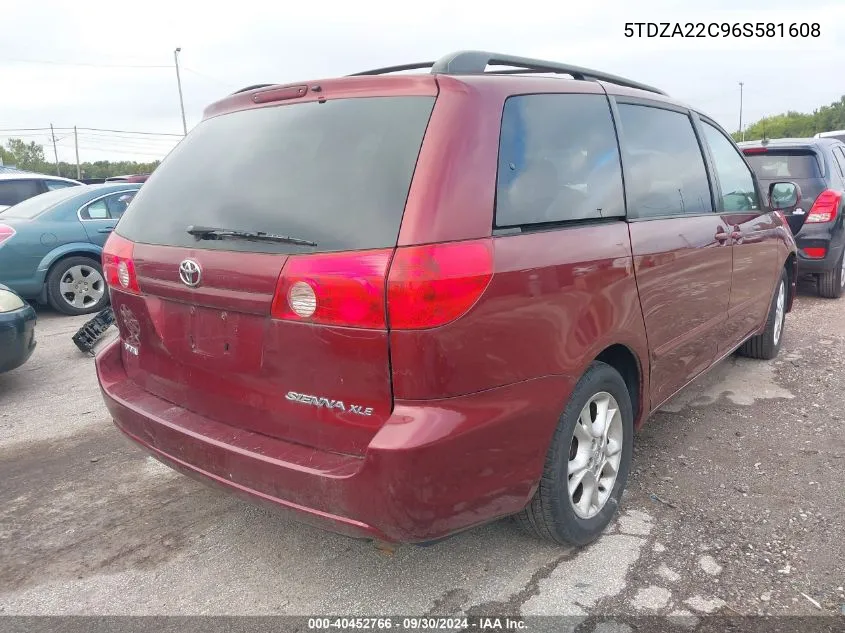 5TDZA22C96S581608 2006 Toyota Sienna Xle/Xle Limited