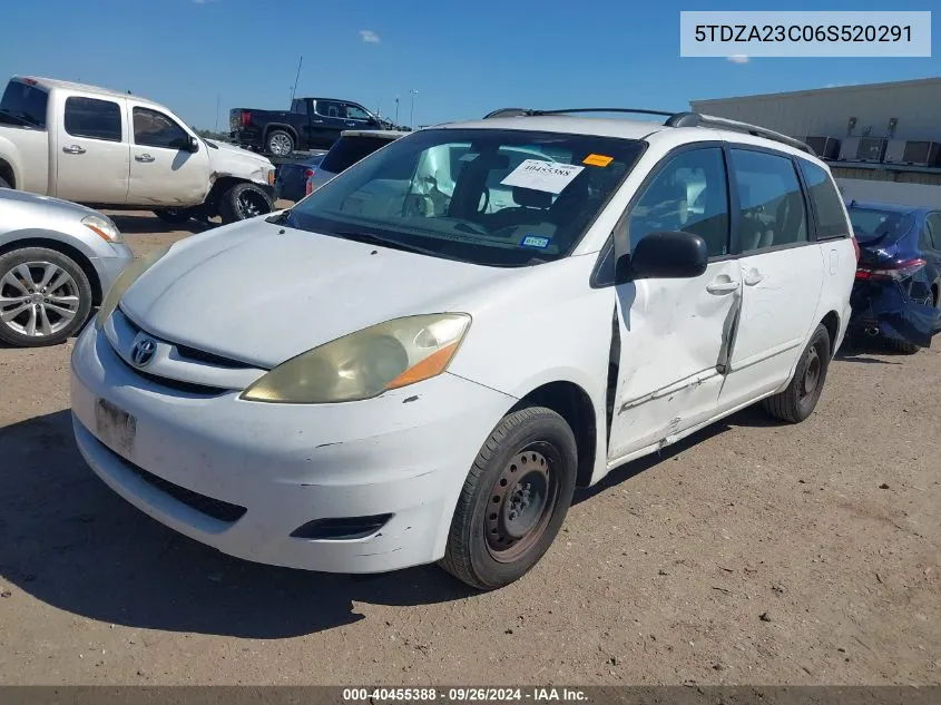 5TDZA23C06S520291 2006 Toyota Sienna Ce