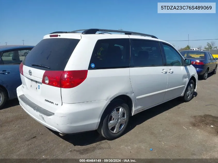 5TDZA23C76S489069 2006 Toyota Sienna Le