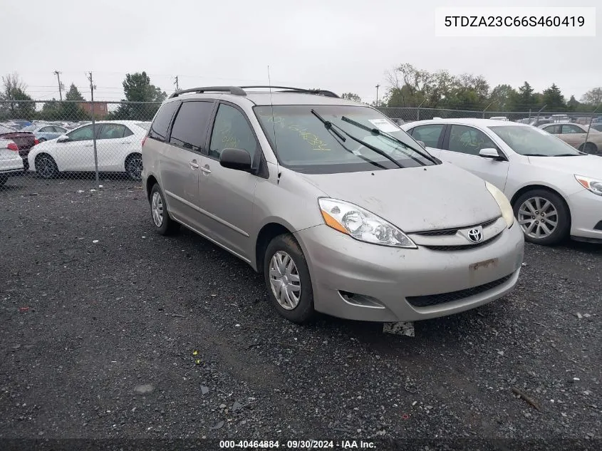 5TDZA23C66S460419 2006 Toyota Sienna Ce/Le