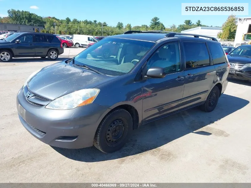 5TDZA23C86S536853 2006 Toyota Sienna Le