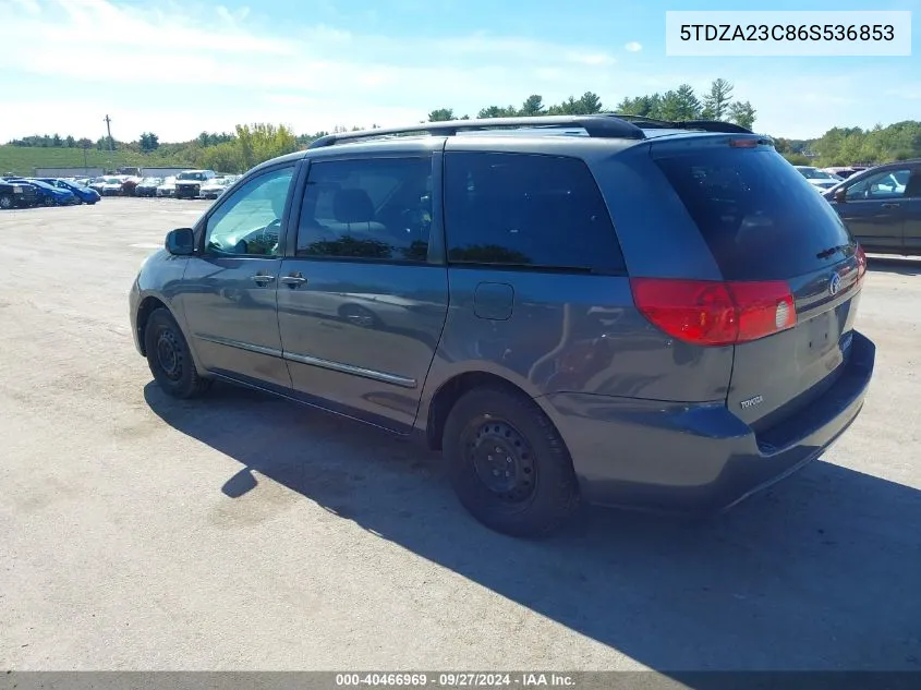 5TDZA23C86S536853 2006 Toyota Sienna Le