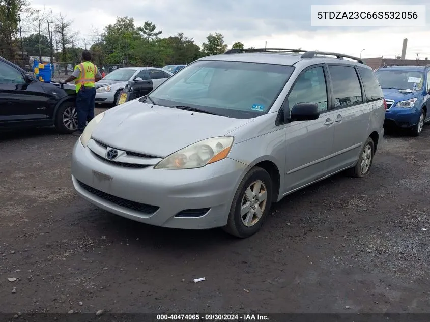 2006 Toyota Sienna Le VIN: 5TDZA23C66S532056 Lot: 40474065