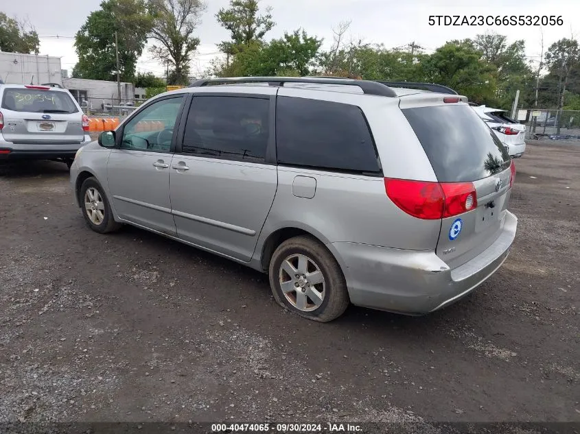 2006 Toyota Sienna Le VIN: 5TDZA23C66S532056 Lot: 40474065