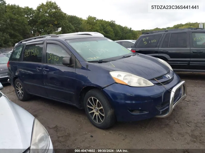 5TDZA23C36S441441 2006 Toyota Sienna Ce