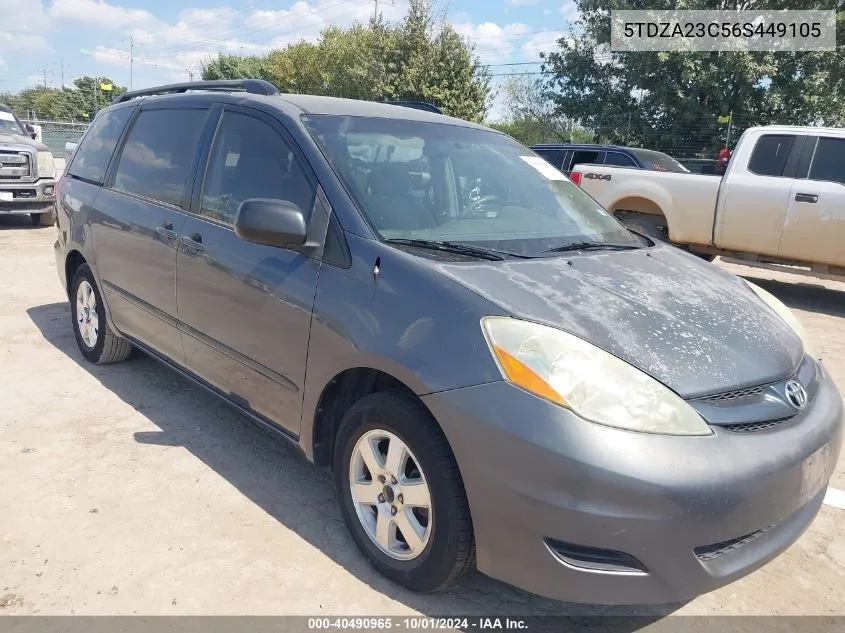 5TDZA23C56S449105 2006 Toyota Sienna Ce