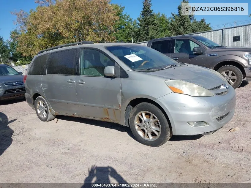 5TDZA22C06S396816 2006 Toyota Sienna Xle