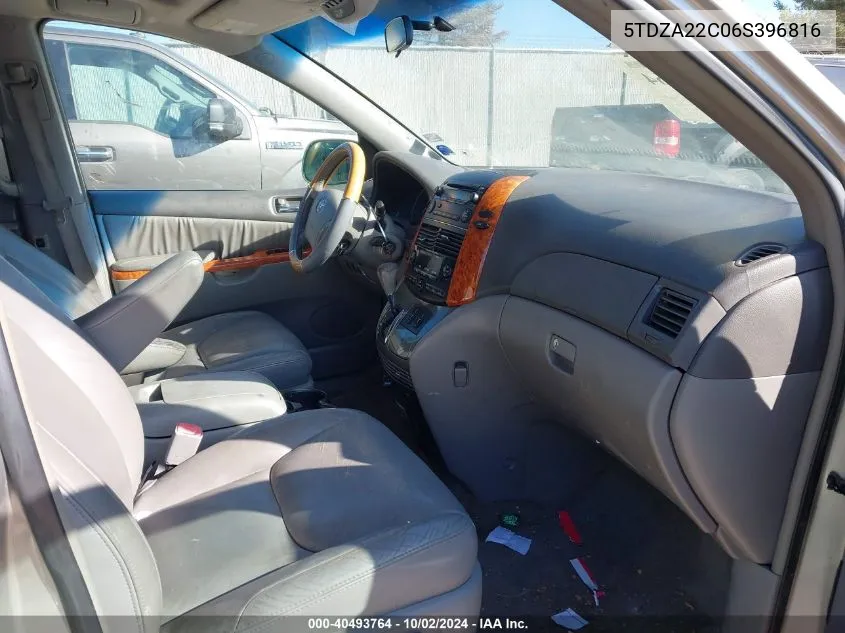 5TDZA22C06S396816 2006 Toyota Sienna Xle