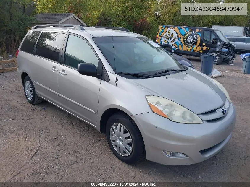 5TDZA23C46S470947 2006 Toyota Sienna Le