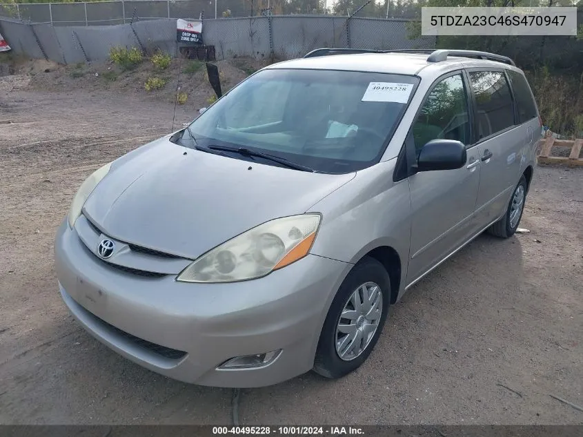 5TDZA23C46S470947 2006 Toyota Sienna Le