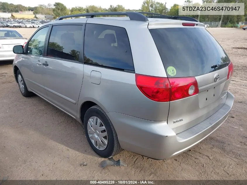 5TDZA23C46S470947 2006 Toyota Sienna Le