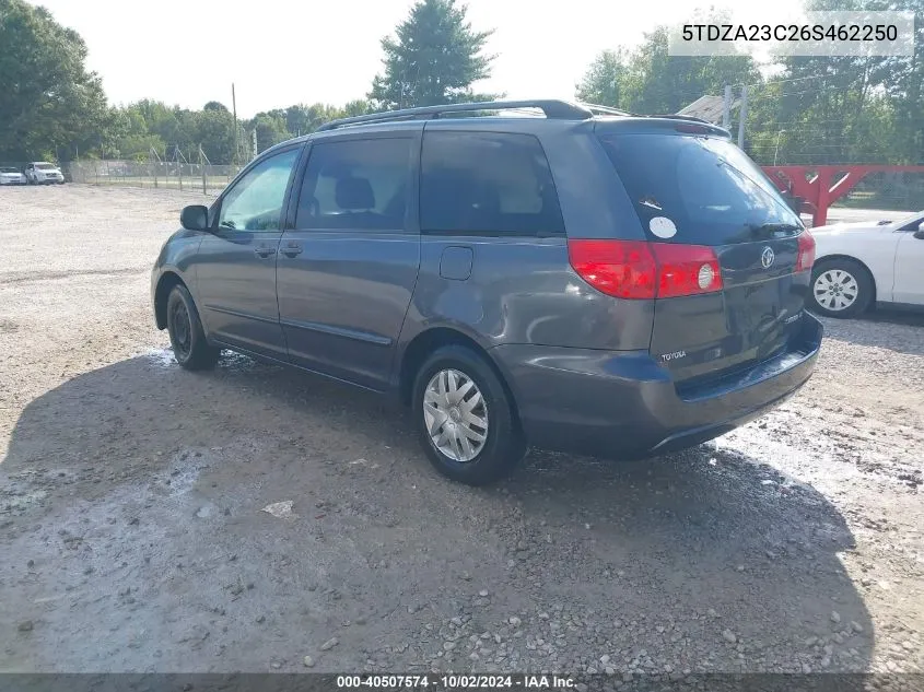 2006 Toyota Sienna Le VIN: 5TDZA23C26S462250 Lot: 40507574