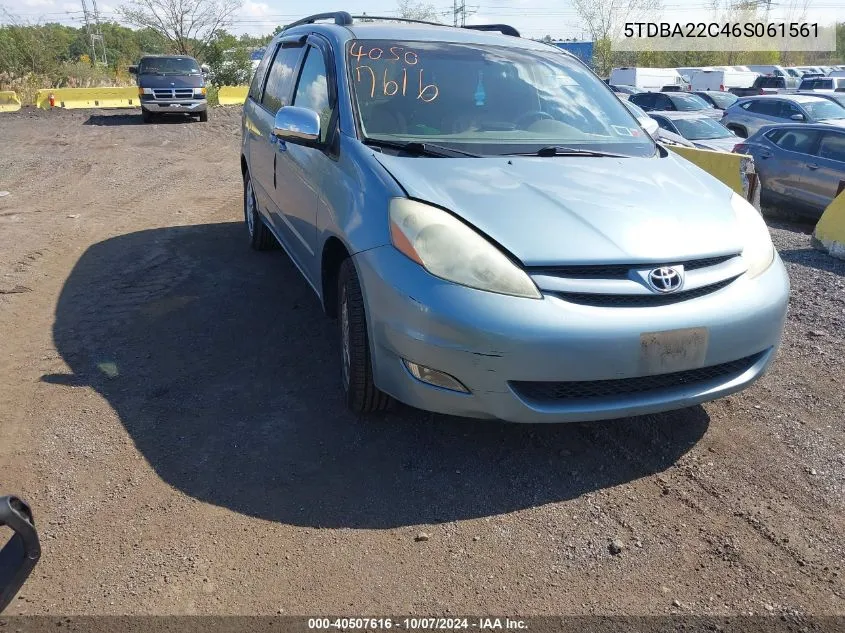 5TDBA22C46S061561 2006 Toyota Sienna Xle