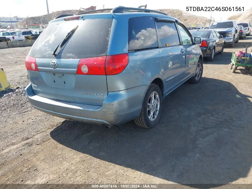 5TDBA22C46S061561 2006 Toyota Sienna Xle