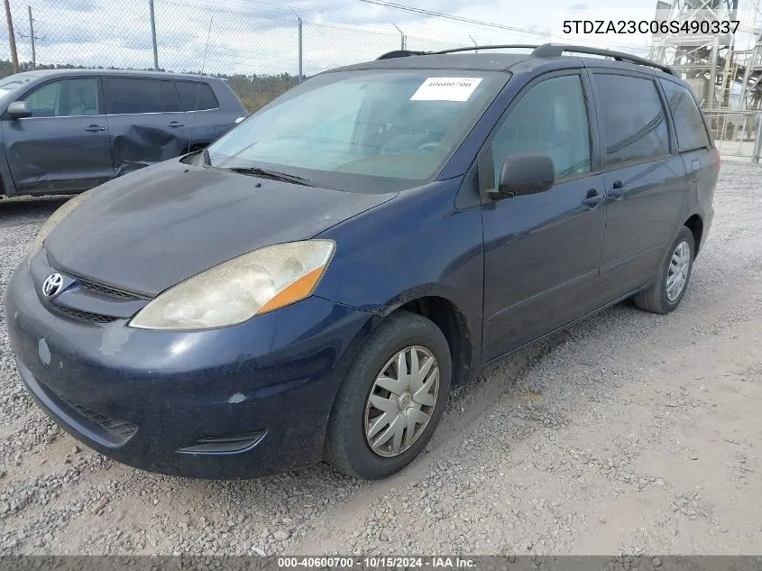 5TDZA23C06S490337 2006 Toyota Sienna Le