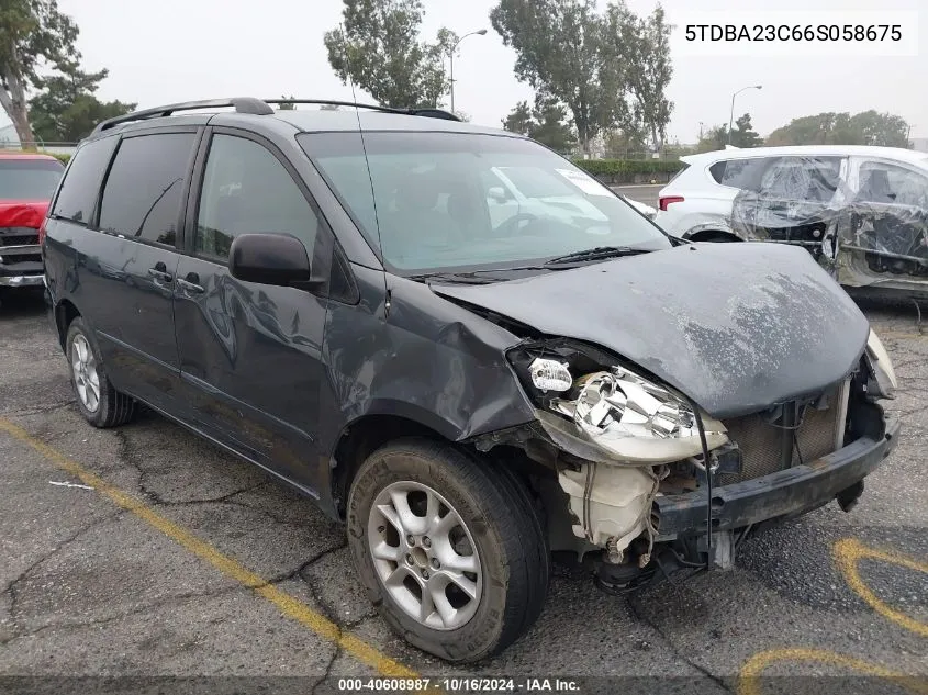 5TDBA23C66S058675 2006 Toyota Sienna Le