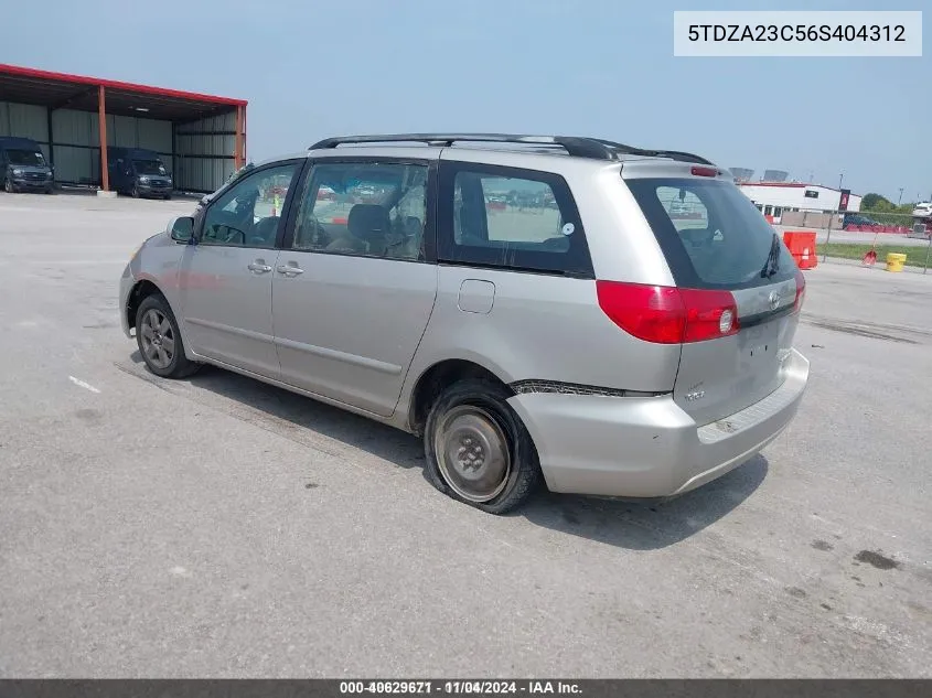 5TDZA23C56S404312 2006 Toyota Sienna Ce