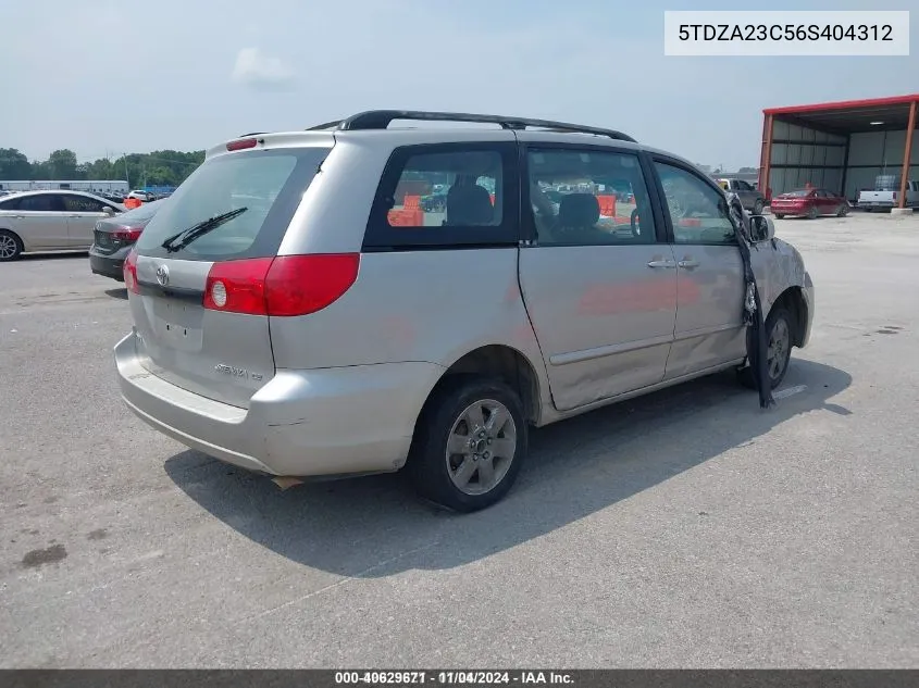 5TDZA23C56S404312 2006 Toyota Sienna Ce