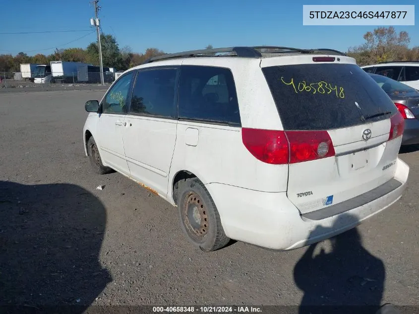 2006 Toyota Sienna Le VIN: 5TDZA23C46S447877 Lot: 40658348