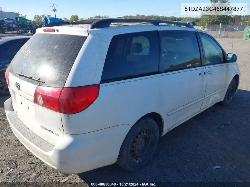 2006 Toyota Sienna Le VIN: 5TDZA23C46S447877 Lot: 40658348