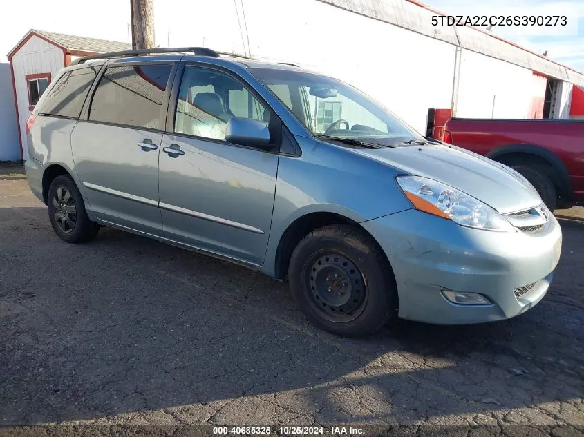 5TDZA22C26S390273 2006 Toyota Sienna Xle