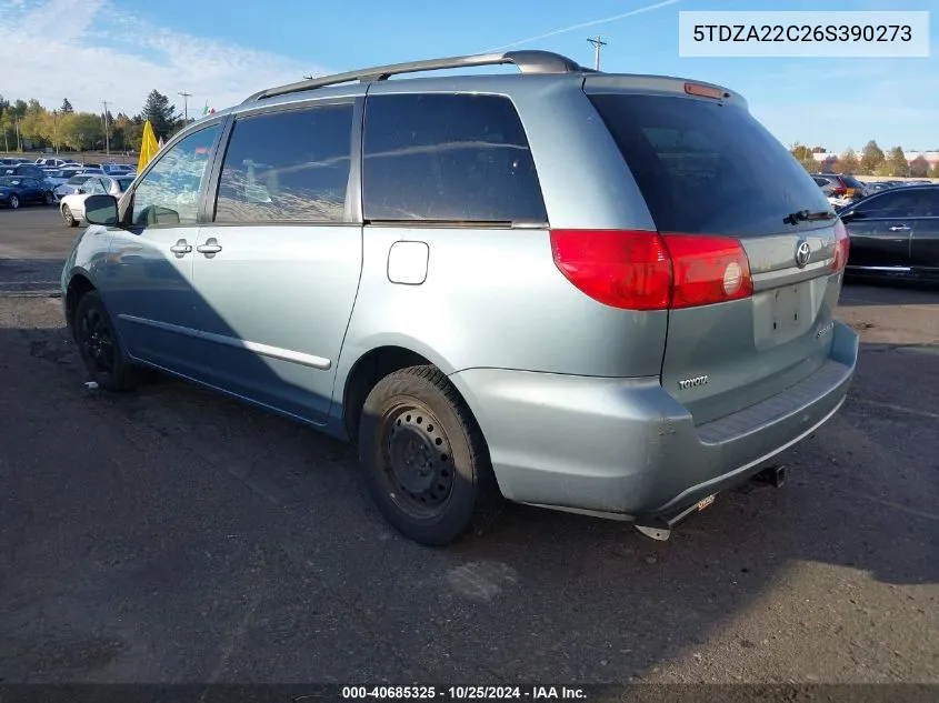 5TDZA22C26S390273 2006 Toyota Sienna Xle