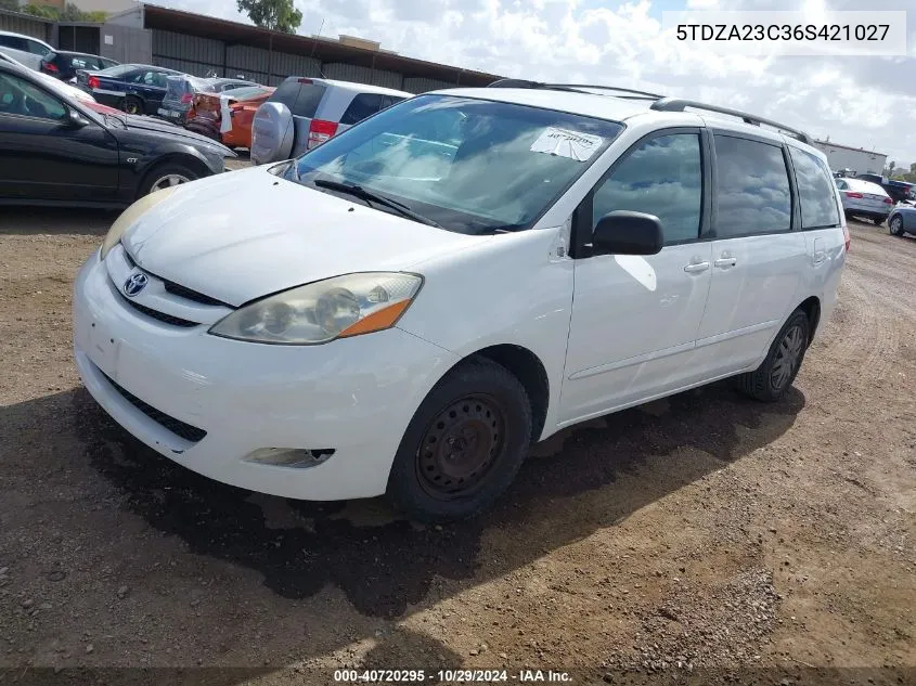 5TDZA23C36S421027 2006 Toyota Sienna Le