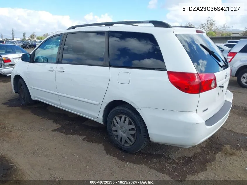 5TDZA23C36S421027 2006 Toyota Sienna Le