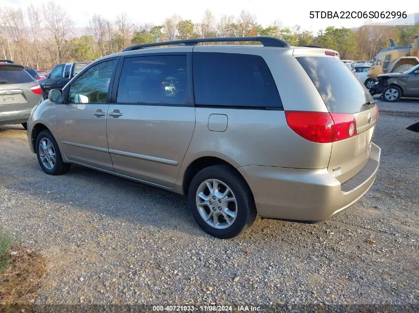 5TDBA22C06S062996 2006 Toyota Sienna Xle