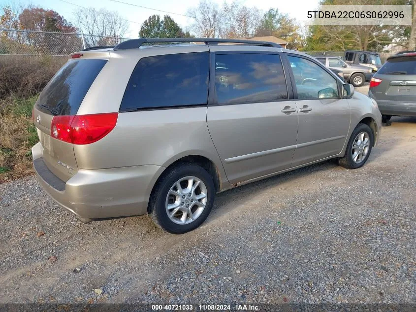 5TDBA22C06S062996 2006 Toyota Sienna Xle