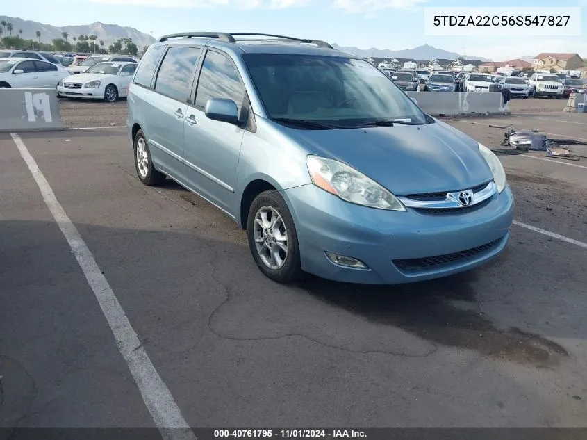 5TDZA22C56S547827 2006 Toyota Sienna Xle Limited