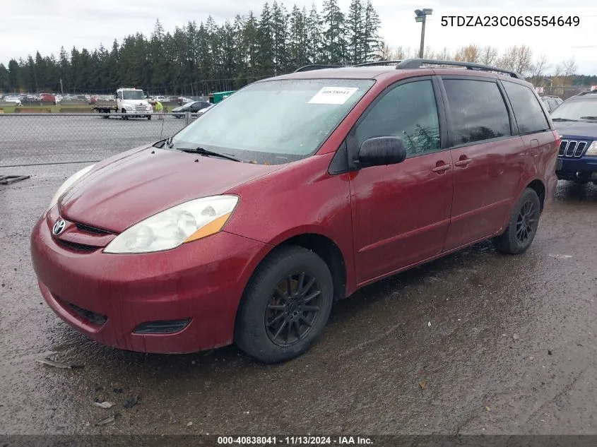 5TDZA23C06S554649 2006 Toyota Sienna Le