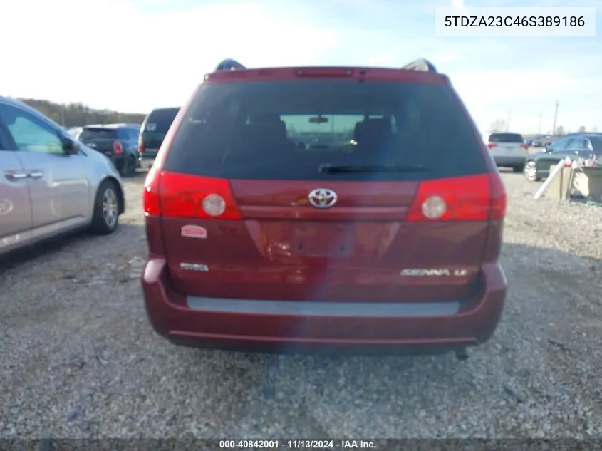 5TDZA23C46S389186 2006 Toyota Sienna Le