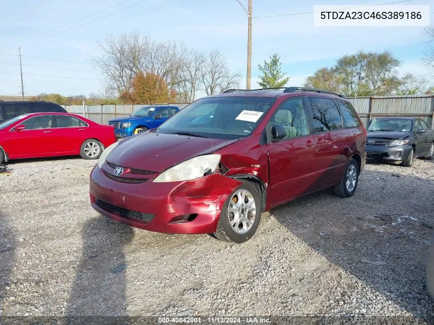 5TDZA23C46S389186 2006 Toyota Sienna Le