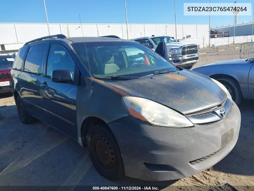 5TDZA23C76S474264 2006 Toyota Sienna Le