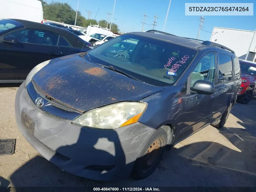 5TDZA23C76S474264 2006 Toyota Sienna Le