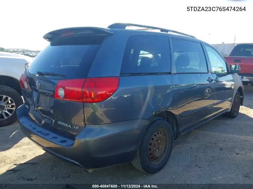 5TDZA23C76S474264 2006 Toyota Sienna Le