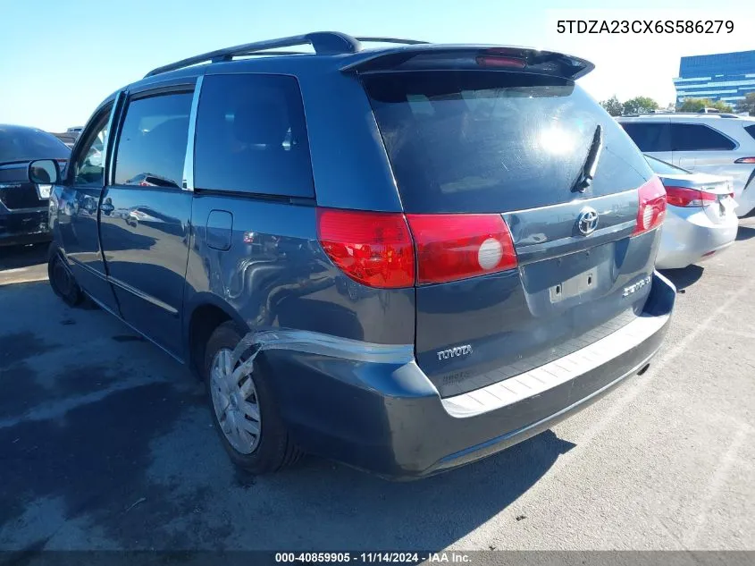 2006 Toyota Sienna Le VIN: 5TDZA23CX6S586279 Lot: 40859905