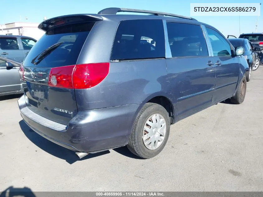 2006 Toyota Sienna Le VIN: 5TDZA23CX6S586279 Lot: 40859905