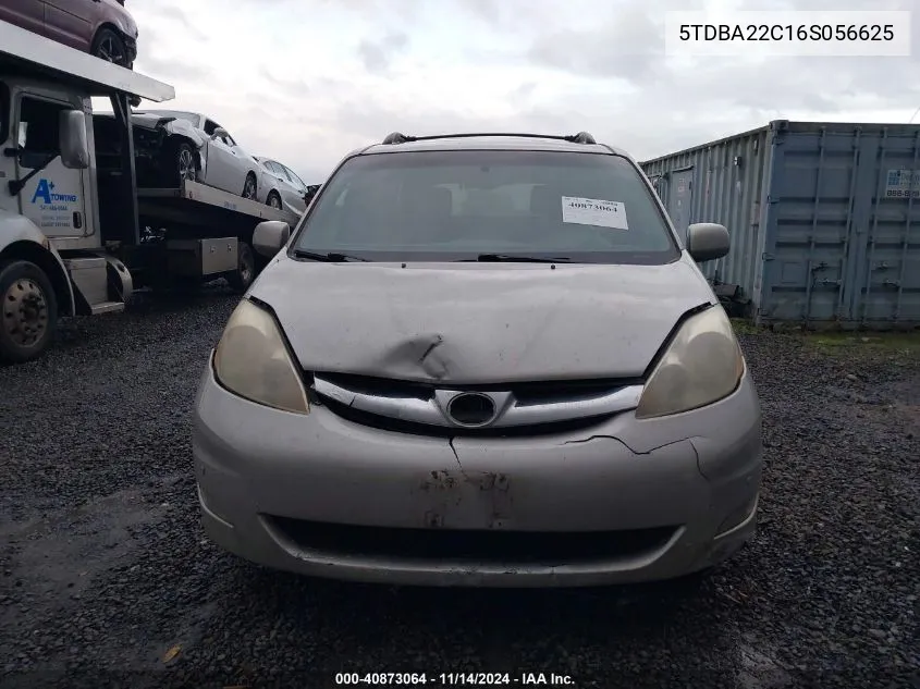 5TDBA22C16S056625 2006 Toyota Sienna Xle Limited