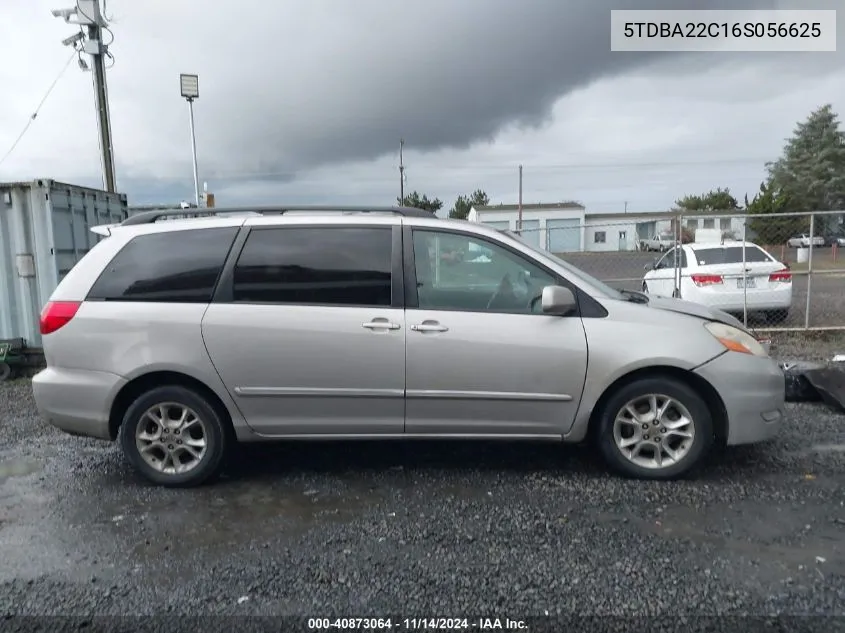 5TDBA22C16S056625 2006 Toyota Sienna Xle Limited