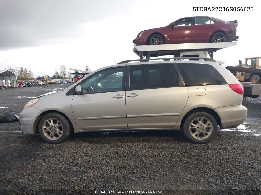 5TDBA22C16S056625 2006 Toyota Sienna Xle Limited