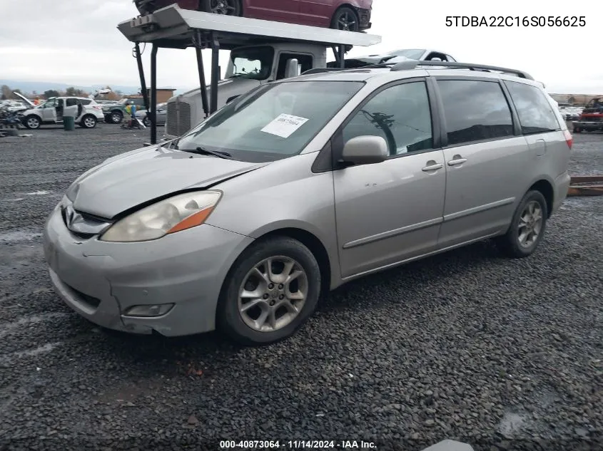 5TDBA22C16S056625 2006 Toyota Sienna Xle Limited