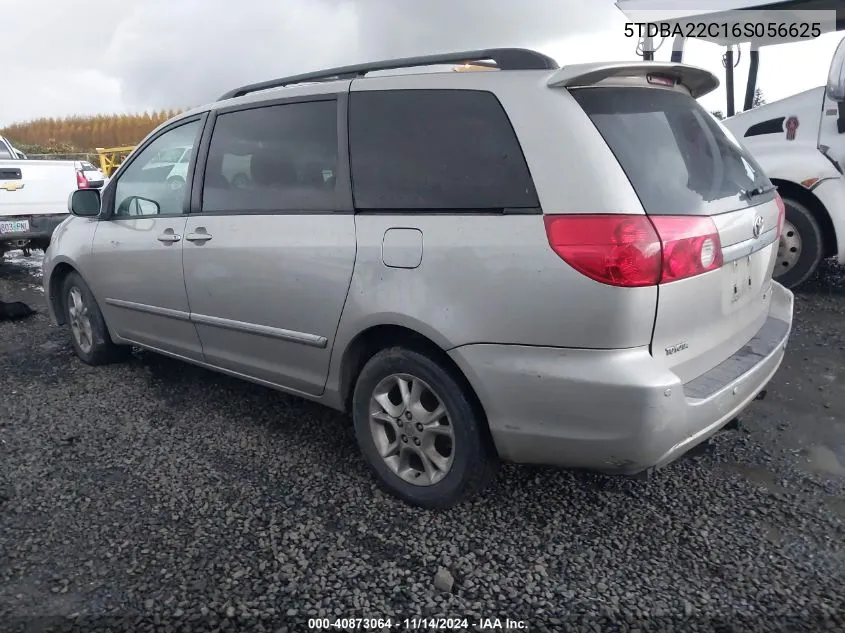 5TDBA22C16S056625 2006 Toyota Sienna Xle Limited