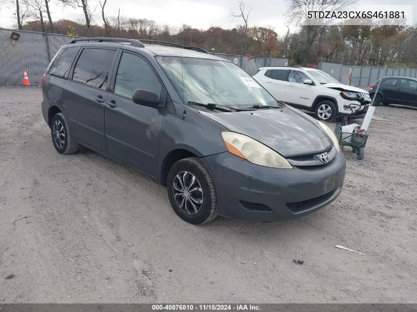 2006 Toyota Sienna Le VIN: 5TDZA23CX6S461881 Lot: 40876810