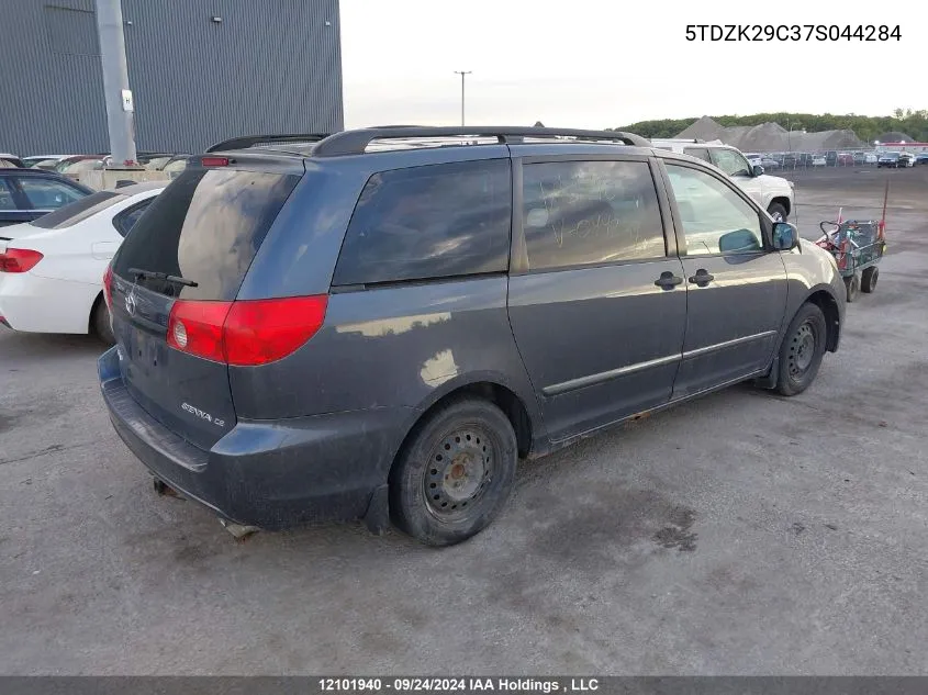 5TDZK29C37S044284 2007 Toyota Sienna Ce 7 Passenger/Ce 8 Passenger