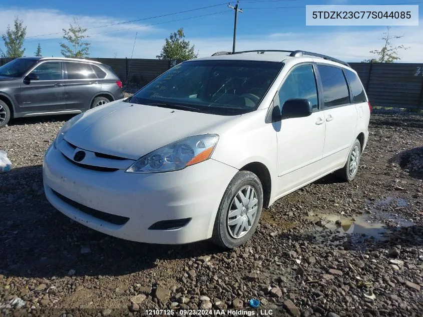 5TDZK23C77S044085 2007 Toyota Sienna Ce/Le